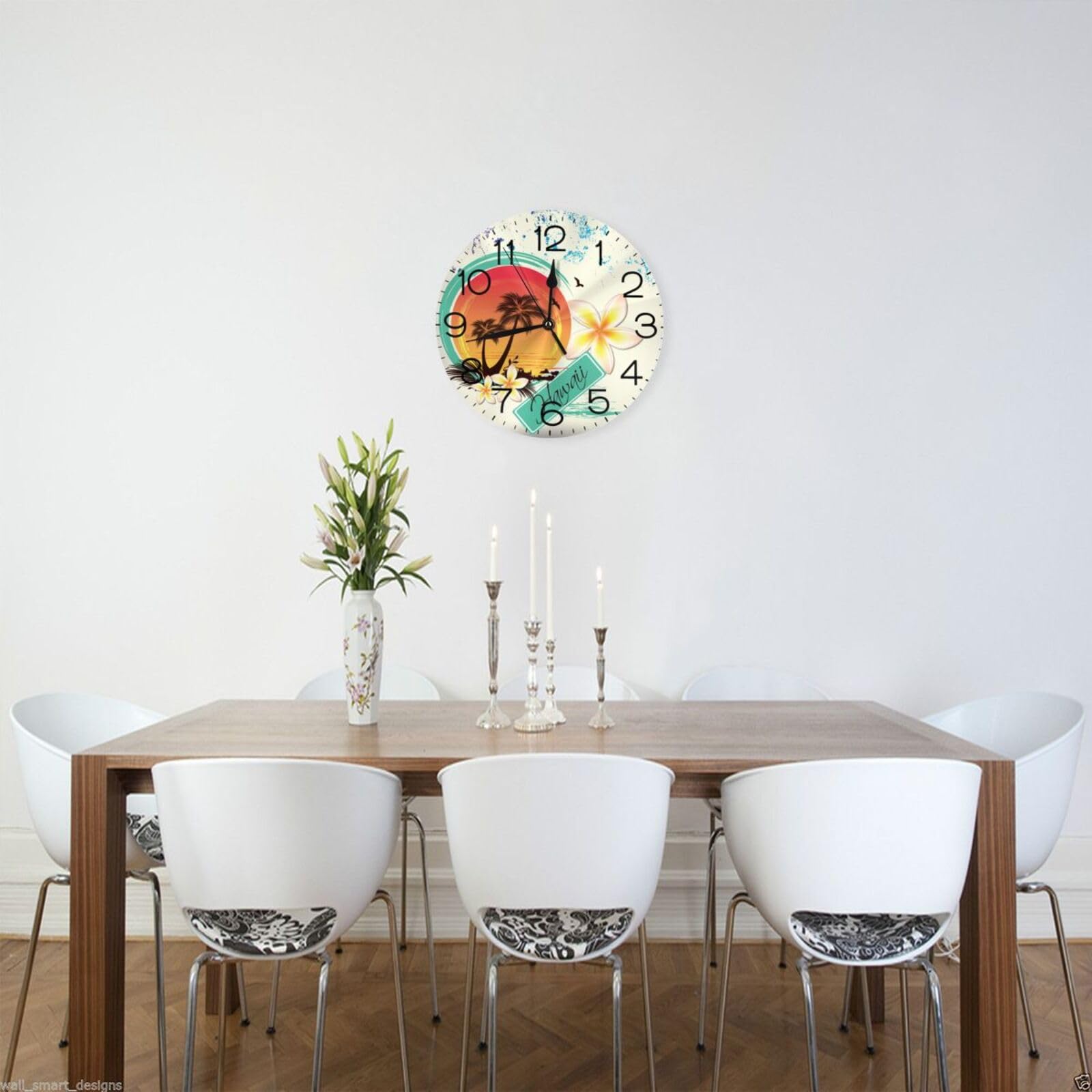 Amazon.co.jp: 砂浜 海 ハワイ ココナッツ 掛け時計 おしゃれ 北欧